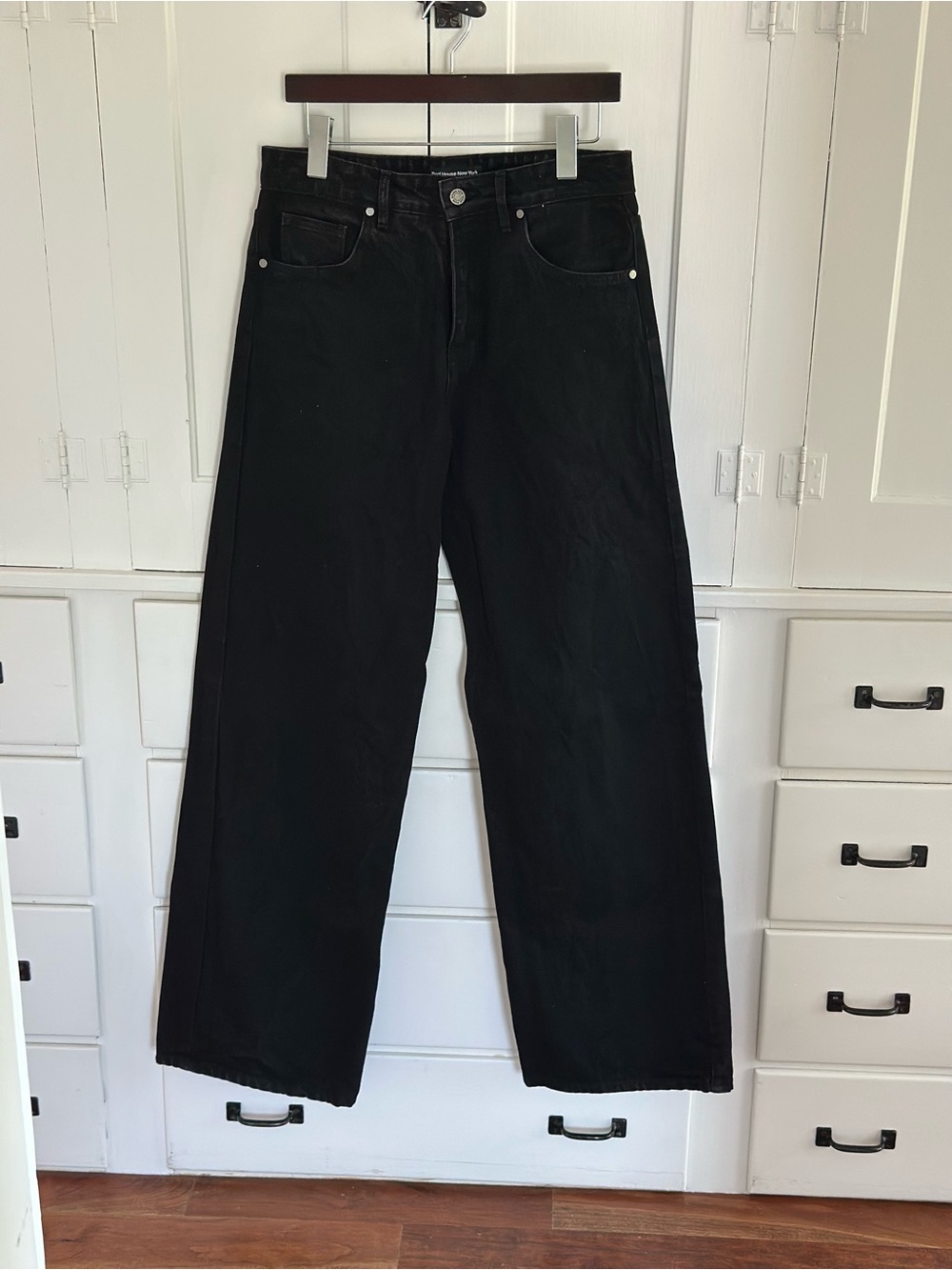 Pool House Black Tokyo Straight-wide jeans